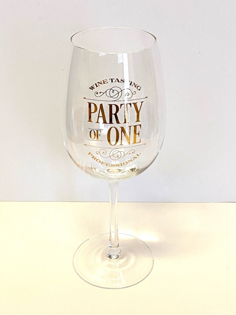 Wine Tasting Professionals “Party of One” Funny Wine Lover Gift Large Goblet 700